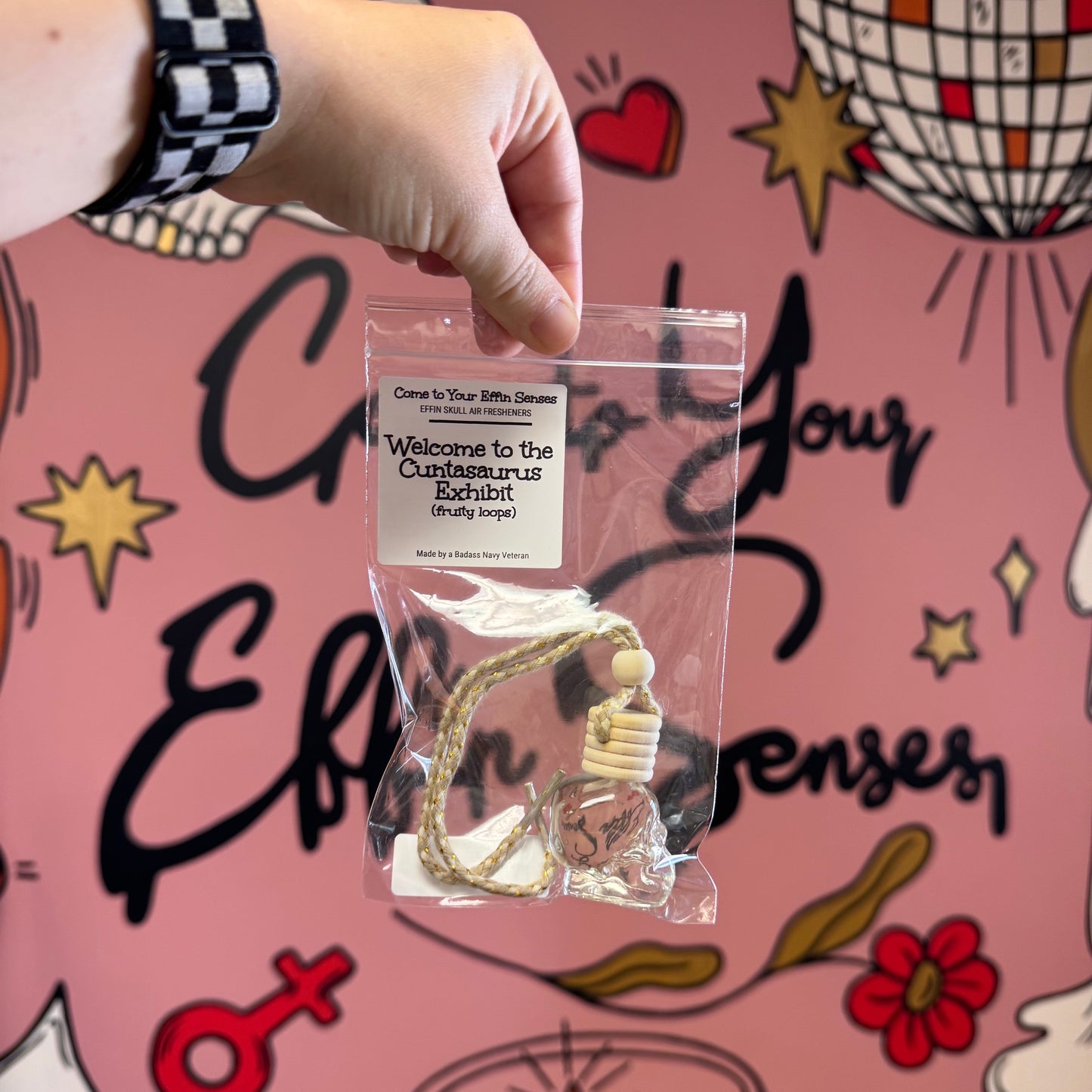 Welcome to the Cuntasaurus Exhibit: Skull Air Freshener