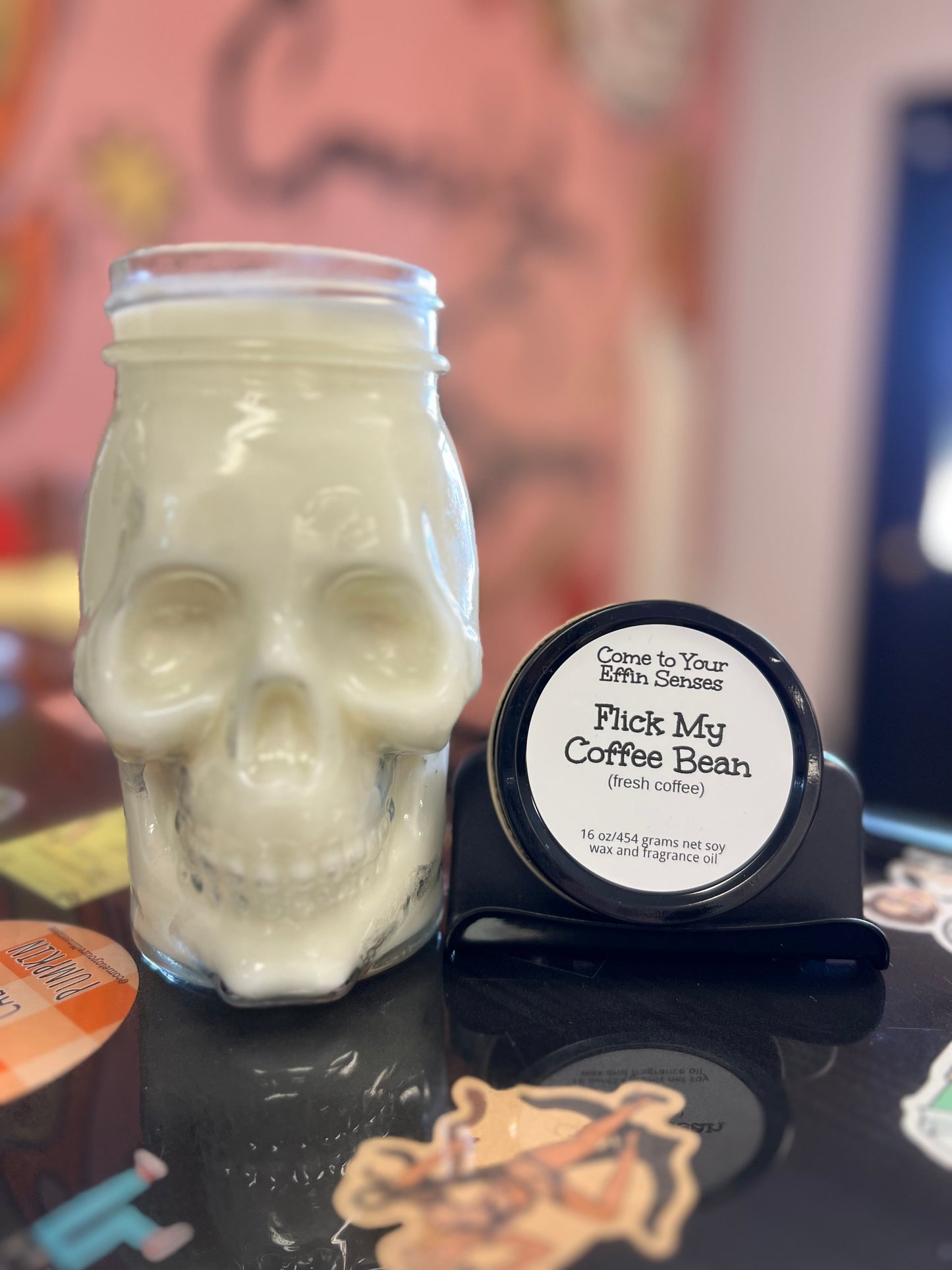 Flick My Coffee Bean: Skull
