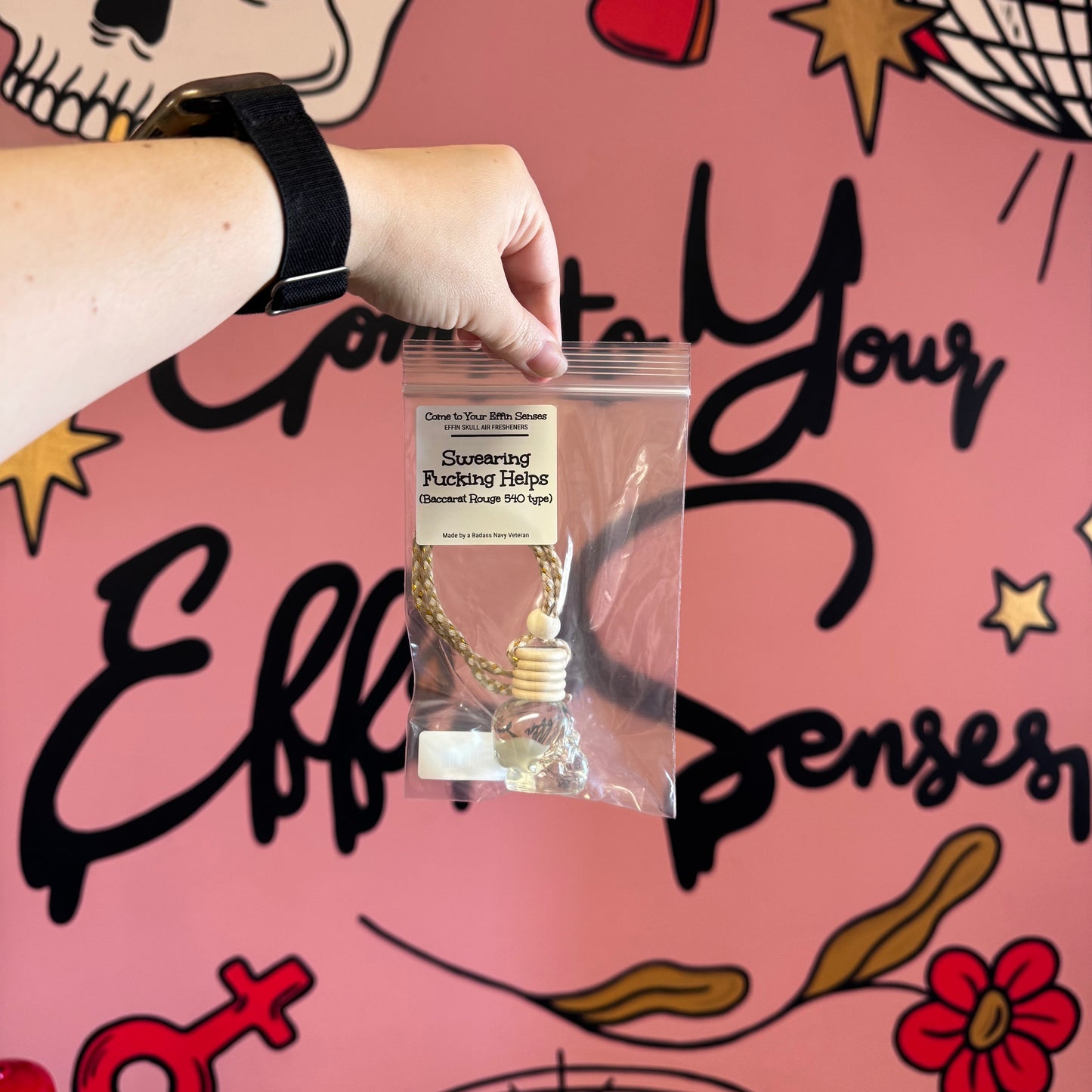 Swearing Fucking Helps: Skull Air Freshener