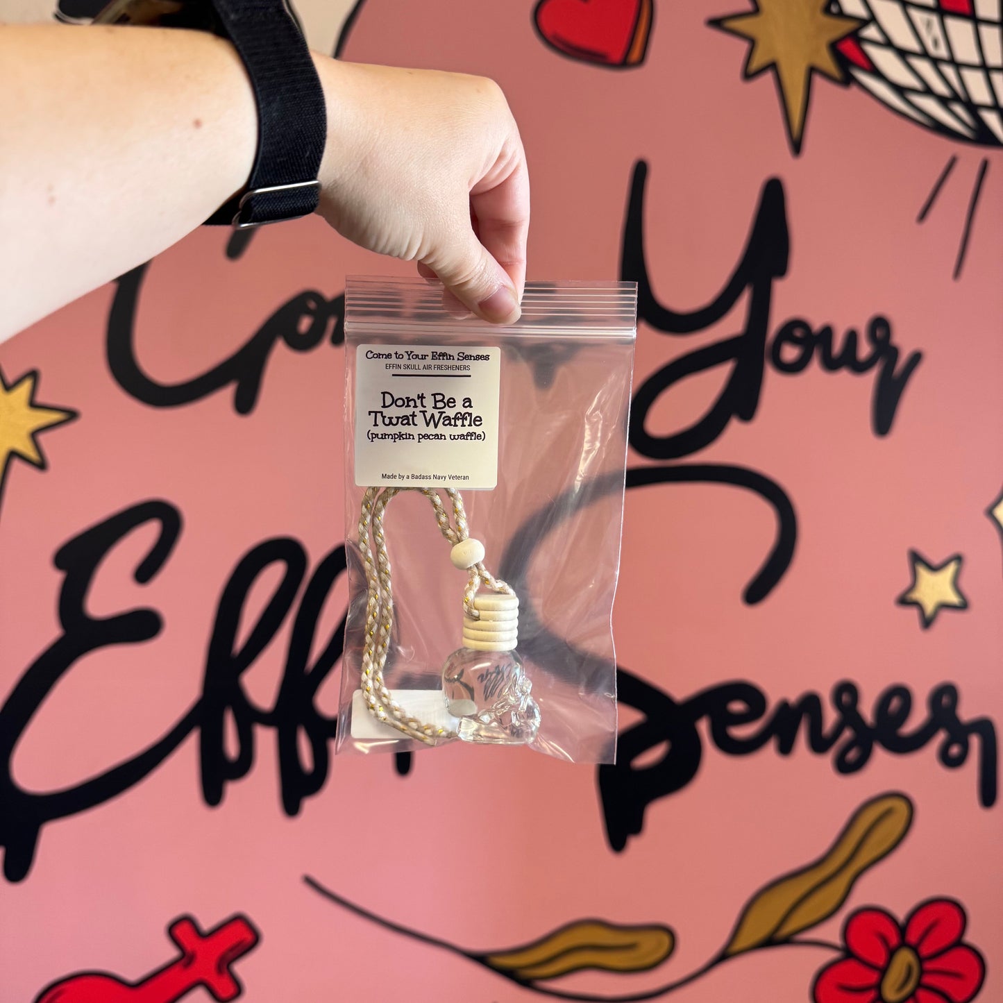 Don't Be a Twat Waffle: Skull Air Freshener