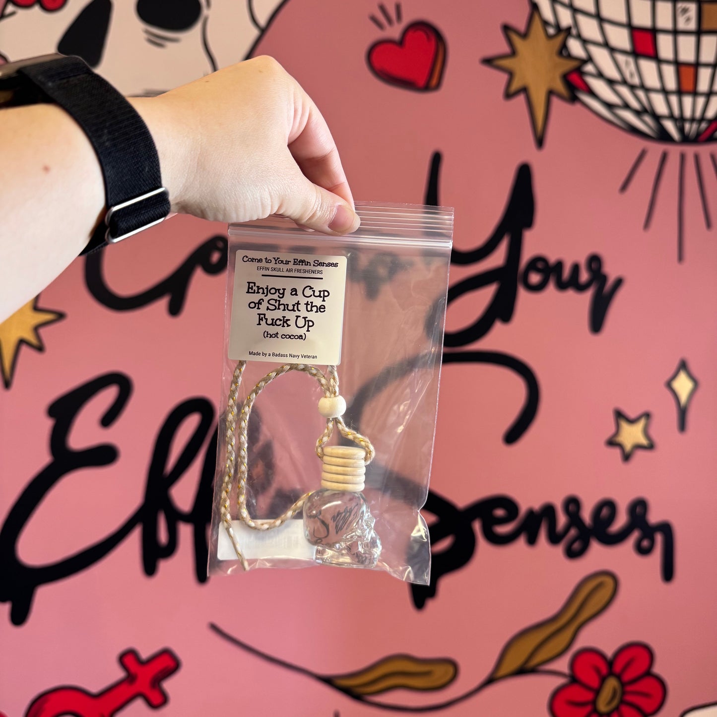Enjoy a Cup of Shut the Fuck Up: Skull Air Freshener
