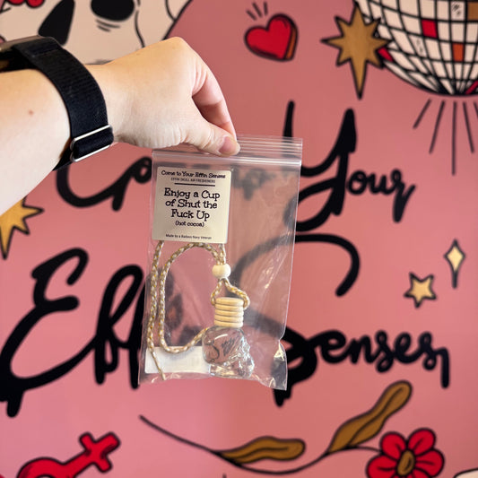 Enjoy a Cup of Shut the Fuck Up: Skull Air Freshener