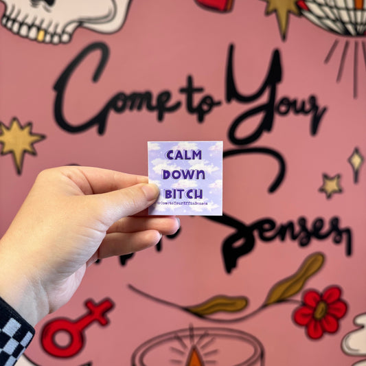 Calm Down Bitch sticker