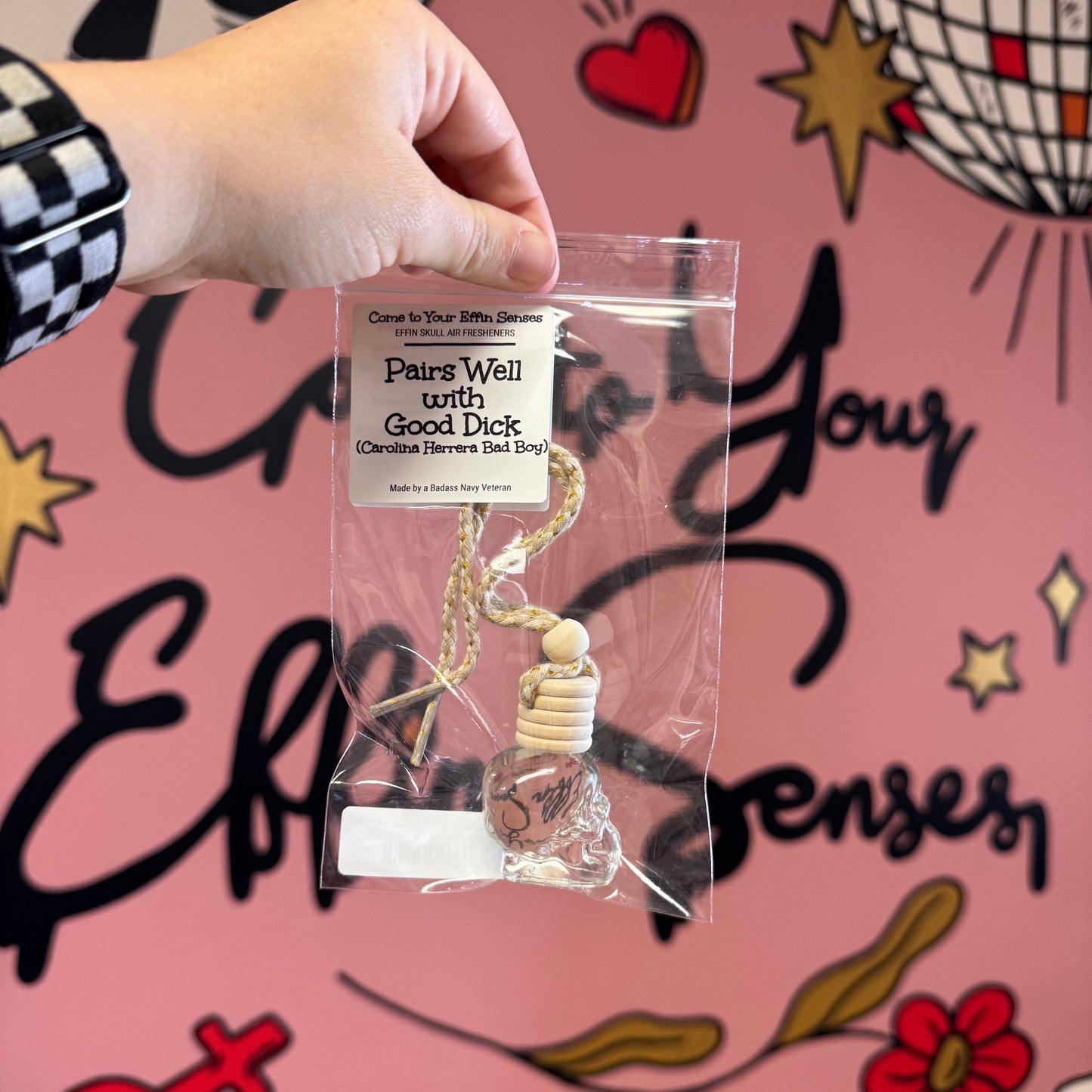 Pairs Well with Good Dick: Skull Air Freshener