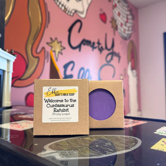 Welcome to the Cuntasaurus Exhibit: Goat's Milk Soap