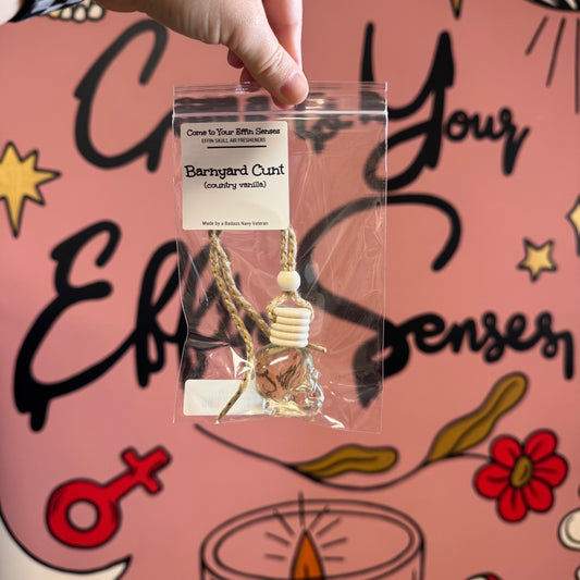 Barnyard Cunt: Skull Air Freshener