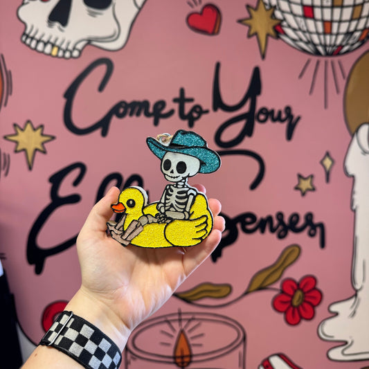 Skeleton Ducky: Car Freshie